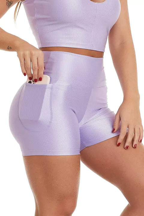 Short Glow Lilas Harmonia Cajubrasil