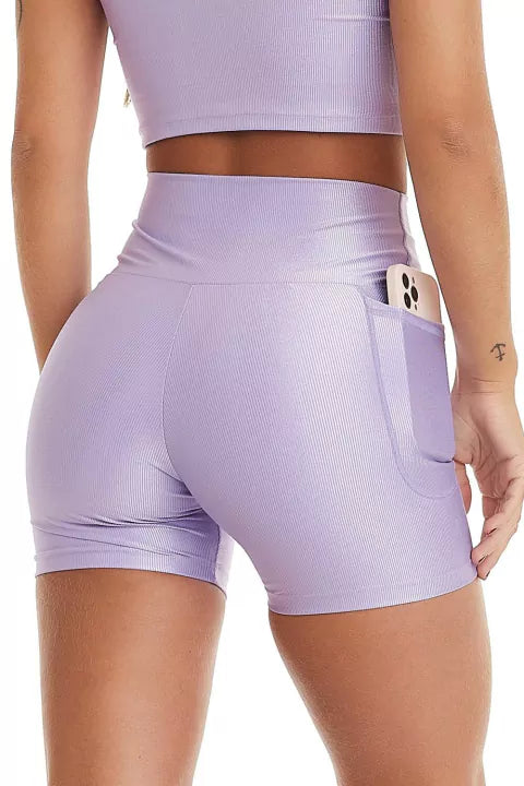 Short Glow Lilas Harmonia Cajubrasil