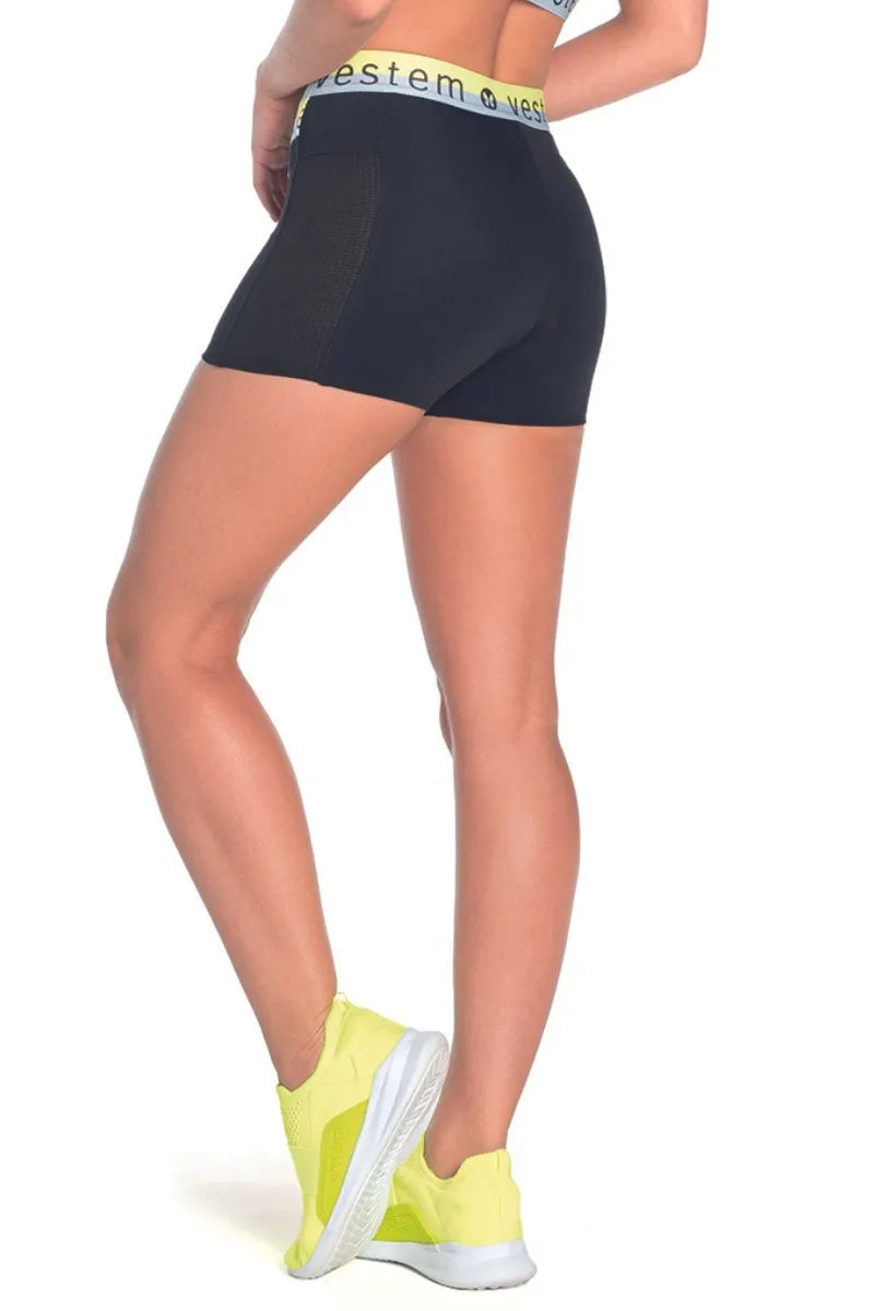 Shorts Italia Com Amarelo Neon Vestem